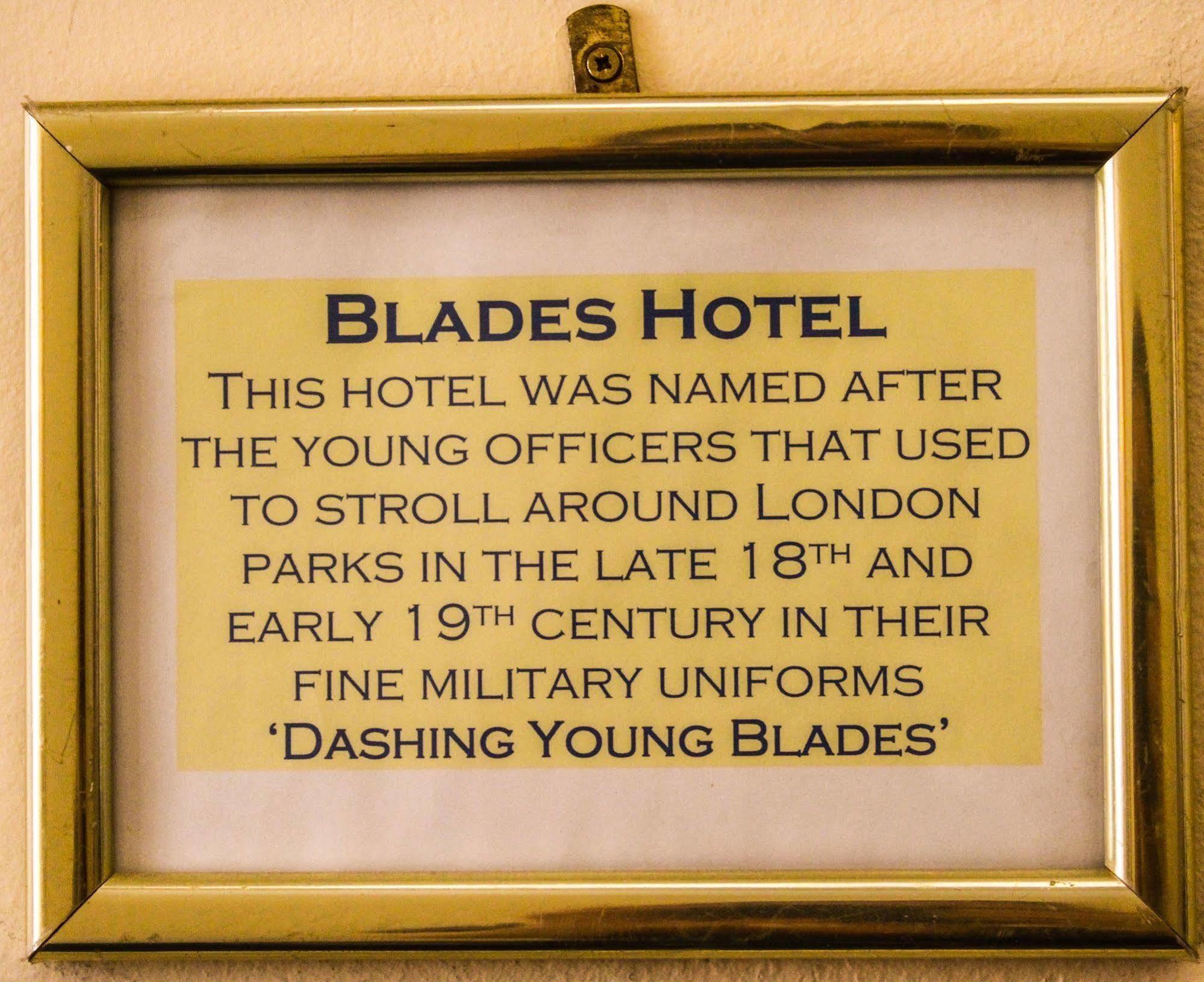 Blades Hotel Londra Esterno foto